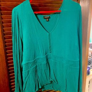 Green blouse
